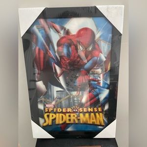 Marvel Comics 2012 Spiderman Spider Sense 3D Framed Lenticular Picture Poster.